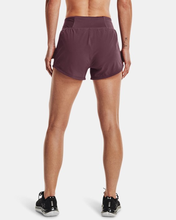 Women's UA Speedpocket Shorts, Purple, pdpMainDesktop image number 1